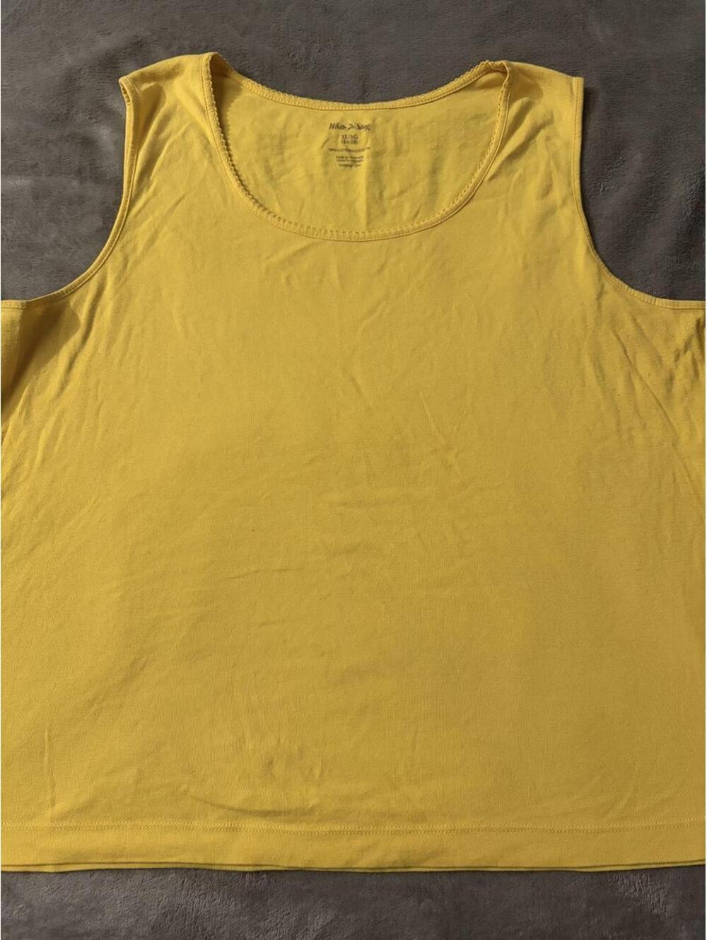 White Stuff Women's Yellow and Multi Vests-tanks-cami